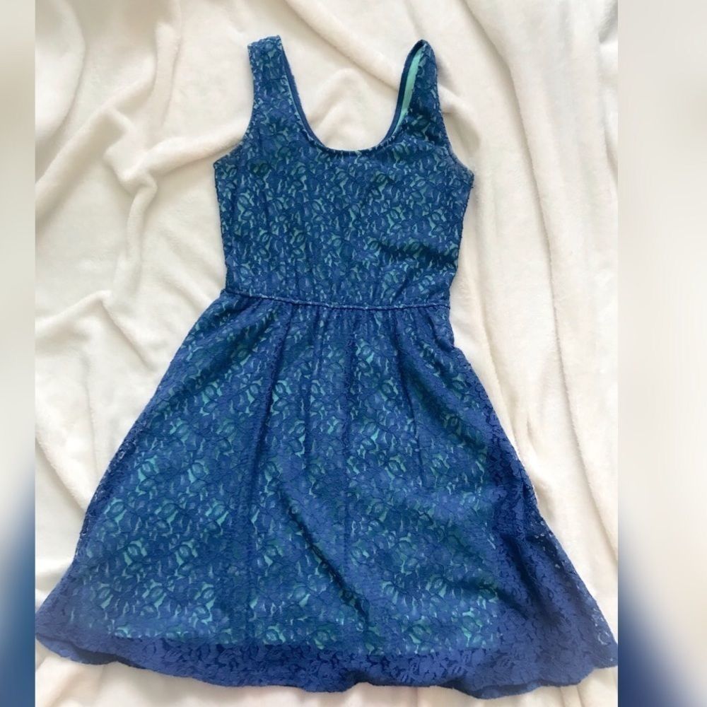 Floral two-toned dress